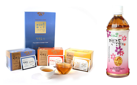 맥문동을 원료로 만든 맥문동 가공제품