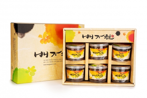 충남농업기술원이 추석을 앞두고 발행한 농가 가공상품 모음집 ‘충남 담다’에 소개된 장지찌 가공업체 배가원 가공품<br>